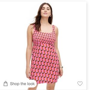 DVF for Target - pink modern geo shift dress